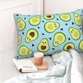thumbnail image 4 of Cauagu Avocado and Hearts Print Pillow Covers with Envelope Closure,1PC Pillow Cases Decorative Pillow Case for Bed & Couch, Pillows Not Included-14"x20", 4 of 6