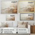thumbnail image 4 of Designart "Fusion Of Beige And Brown Paint" Abstract Painting Wall Art Living Room, 4 of 7