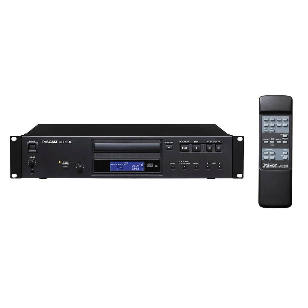TASCAM CD200 Single MP3, WAV & CD Professional 2U Rackmountable Player