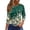 80# Light Purple, variant on Women Blouses Dressy Casual 3/4 Sleeve Round Neck Plus Size Floral Print Loose Fit Tunic Tops for Summer White L