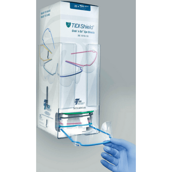 Tidi 9210A-100US TIDIShield Grab 'N Go Preassembled Eyewear Dispenser 25/Pk
