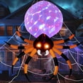 thumbnail image 1 of Araña hinchable JOYIN de 8 pies con luz giratoria para decoración de Halloween, 1 of 8