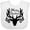 AA-White, variant on Inktastic Merry Christmas Reindeer Antlers with Ornaments Boys or Girls Baby Bib