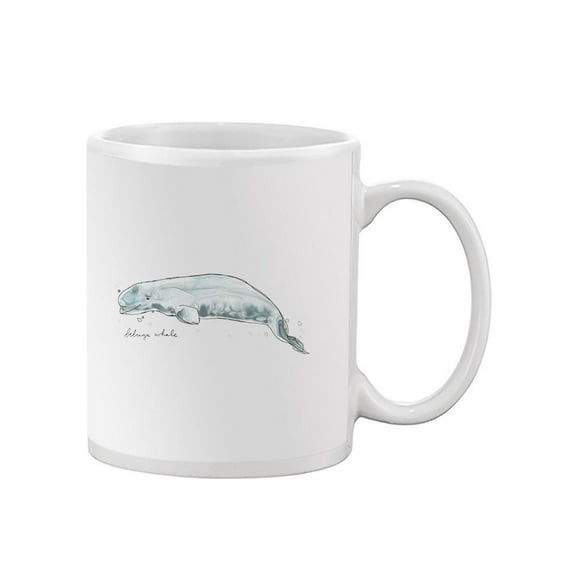 Cetacea Beluga. Whale Mug - June Erica Vess Designs,