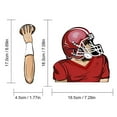 thumbnail image 2 of Football Quarterback Wiper Stickers Car Windshield Wiper Stickers Car Car Stickers, 2 of 8