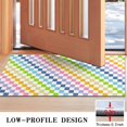 thumbnail image 3 of Pastel Color Checkered Pattern Door Rugs,Washable Non Slip Door Mats Indoor,Decorative Door Mats,Entry Mat Indoor for Entrance,Bedroom,Kitchen,Bathroom,17"x30", 3 of 6