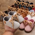 thumbnail image 6 of WUXIAN Child Spring Autumn Baby Shoes Boys Girls Non- Lightweight Lace Up Comfortable Solid Color Simple Style Classic Footwear, 6 of 9