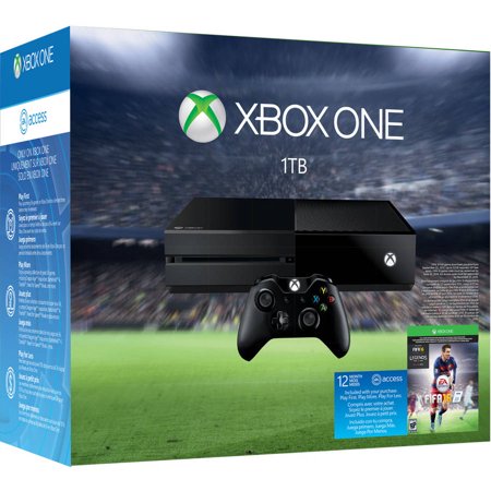 Refurbished Microsoft KF7-00043 Xbox One 1 TB FIFA 16 Limited Edition Console Bundle
