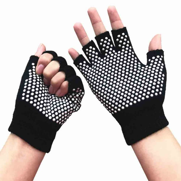 Guantes deportivos sin dedos antideslizantes para yoga y pilates con puntos de silicona Adepaton CPB-DE-SSW305-4