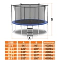 thumbnail image 7 of HooKung 8ft Trampoline with Enclosure Safety Net Jumping Fun Trampoline Heavy-duty Jump Pads, Spring-loaded for Kids and Adults, 7 of 7