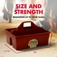 thumbnail image 2 of Little Giant Boîte de Rangement DuraTote avec 2 Compartiments et Poignée, Bordeaux, 2 of 7