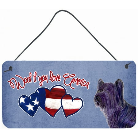 Woof if you love America Skye Terrier Wall or Door Hanging Prints SS4975DS612