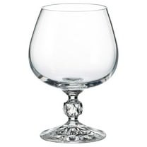 Bohemian Crystal Glass Set of 6 Snifter Glasses 8oz250ml.Vintage Design Sterna Stem Goblets Cognac Brandy Calvados Whiskey Gift Birthday Wedding Housewarming Anniversaries, Clear