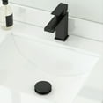 thumbnail image 2 of Ayna Decors Brass Bathroom Sink Drain Stopper with Overflow in Black, 2 Pack, 2 of 6