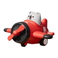 thumbnail image 1 of Tipo de prensa Avión de juguete de fricción Avión de juguete para bebé Avión de juguete para bebé Coche de carreras de animales para niños pequeños Rojo, 1 of 8