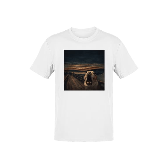 Bulldog Scream at Sunset Bridge Men's T-shirt