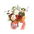 thumbnail image 6 of Artificial Red Rose Flower Bouquet with Lace Strap Leaves Simulation Bouquet, 6 of 11