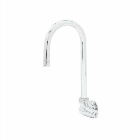 T&S Brass - equip Single Hole, Single Temp Wall Mount Faucet, 5-9/16'' Swivel GN, 1/2'' NPT Female Inlet
