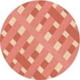 thumbnail image 1 of Ahgly Company Machine Washable Indoor Round Transitional Light Salmon Rose Pink Area Rugs, 3' Round, 1 of 7
