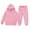 Pink, variant on Girls Boys Sweatsuit Set,2PC Long Sleeve Black Hoodie Jogger Set Warm Fall Winter Clothes Boys' Tracksuits 4-5 Years