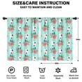 thumbnail image 2 of Blackout Kids Curtains,Bull Terrier Dog and Flower Florals Childrens Insulated Curtains Set Of 2,Bedroom Essentials,Toddler Room Decor 42"x54"(106x137cm), 2 of 4