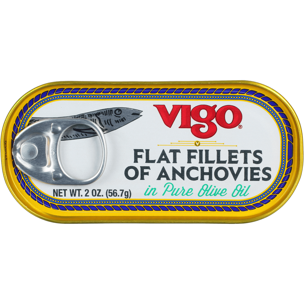 Flat Fillets of Anchovies (Vigo) 2 oz