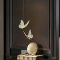 thumbnail image 4 of Butterfly Chandelier LED Lamp Pendant Bedroom Dining Room 2pcs, 4 of 7