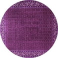 thumbnail image 1 of Ahgly Company Indoor Round Persian Purple Traditional Area Rugs, 5' Round, 1 of 4