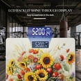 thumbnail image 3 of High Precision Body Weight Scale Smart Bathroom Scales with Large LCD Display(400lbs),Decorative for Bedroom-Bouquet Of Sunflowers And Roses In Basket, 3 of 4