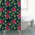 thumbnail image 4 of Pioneer Flower Floral Print Pattern Shower Curtain 72”x72", Bathroom Decorative Shower Curtain Set with 12 Hooks, Waterproof Washable, 4 of 6