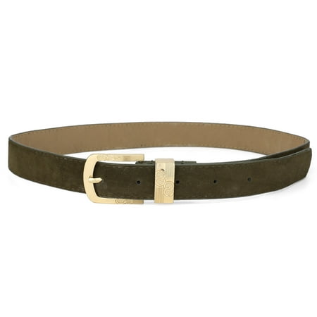 Womens Dark Brown Leather - Metal Buckle Faux Leather Flower Pattern Waistbelts Belt Brown for Women Dark Brown S