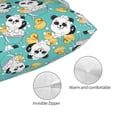thumbnail image 3 of Kdxio Cotton Pillow Cases 16"x24" Pillowcases,Soft and Breathable Bedroom Pillow Cases-Panda Bathing-No Pillow Core, 3 of 5