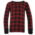 thumbnail image 3 of Touched by Nature Baby, Toddler and Kids Unisex Organic Cotton Tight-Fit Pajama Set, Buffalo Plaid, 6-12 Months, 3 of 3