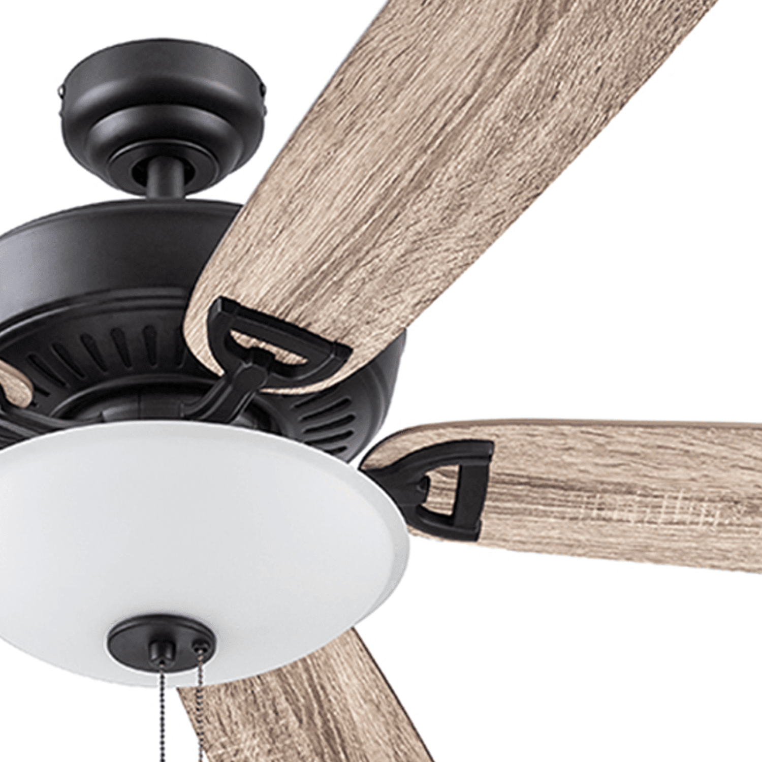 Prominence Home Montlake 52'' Bronze Ceiling Fan Bowl Light Kit with Pull Chains Reversible Airflow