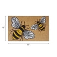 thumbnail image 3 of Tapis de Porte en Coco Abeilles, 3 of 3