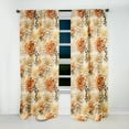 thumbnail image 2 of Designart "Terracotta Mandala IV" Floral Blackout Curtain Single Panel, 2 of 4