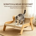 thumbnail image 4 of Cat Scratch Couch Bed Pet Supplies, Non‑Slip Extra Large Wood Sisal Cat Scratcher Lounger Chair, Durable Cat Scratching Pad Furniture Protector for Large Indoor Cats, 4 of 11