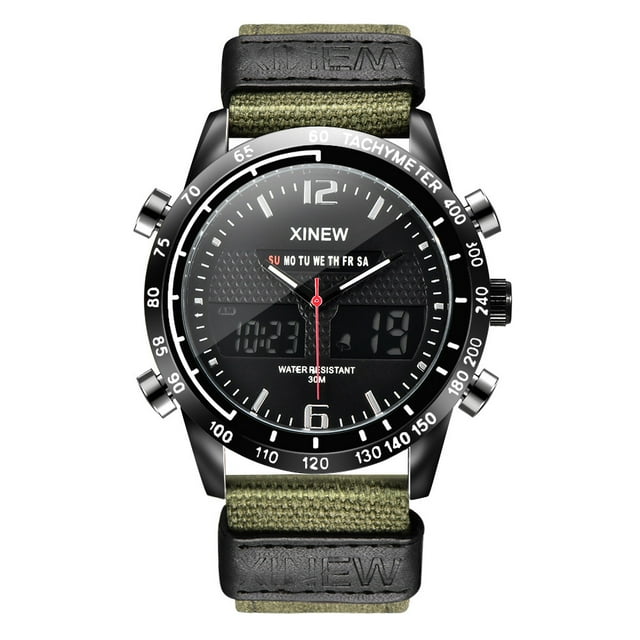 Reloj de cuarzo para hombre, relojes para hombre, reloj deportivo de moda para hombre, reloj de cuarzo digital LED, relojes casuales para hombre