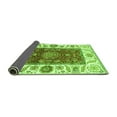 thumbnail image 2 of Ahgly Company Indoor Rectangle Abstract Green Modern Area Rugs, 2' x 4', 2 of 4