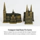thumbnail image 4 of Naiovety Elección de regalo Aleación Alemania Modelo emblemático Catedral de Colonia Adorno artesanal Amplia aplicación Durable Decoración, 4 of 6