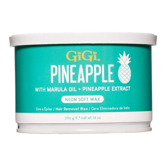 GiGi Wax Can Neon Soft Wax Pineapple 14 oz #39879