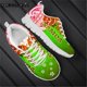 thumbnail image 1 of Zapatillas Doginthehole para mujer, con estampado de plumeria polinesia samoana, deportivas informales para mujer, de malla transpirable, para tenis, 1 of 6