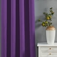 thumbnail image 5 of Home Soft Things Solid Blackout Curtains/Drapes Thermal Insulated Grommet Darkening Curtains, 2 Curtains and 2 Tiebacks Set - Imperial Purple - 54 x 96 inches, 5 of 7