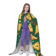 thumbnail image 4 of Honeii Pizza Print Poncho Cape, Cloak Coat, Snuggly Hooded Wearable Blanket, Hooded Cape For Teenagers,Halloween Costumes-Large, 4 of 7