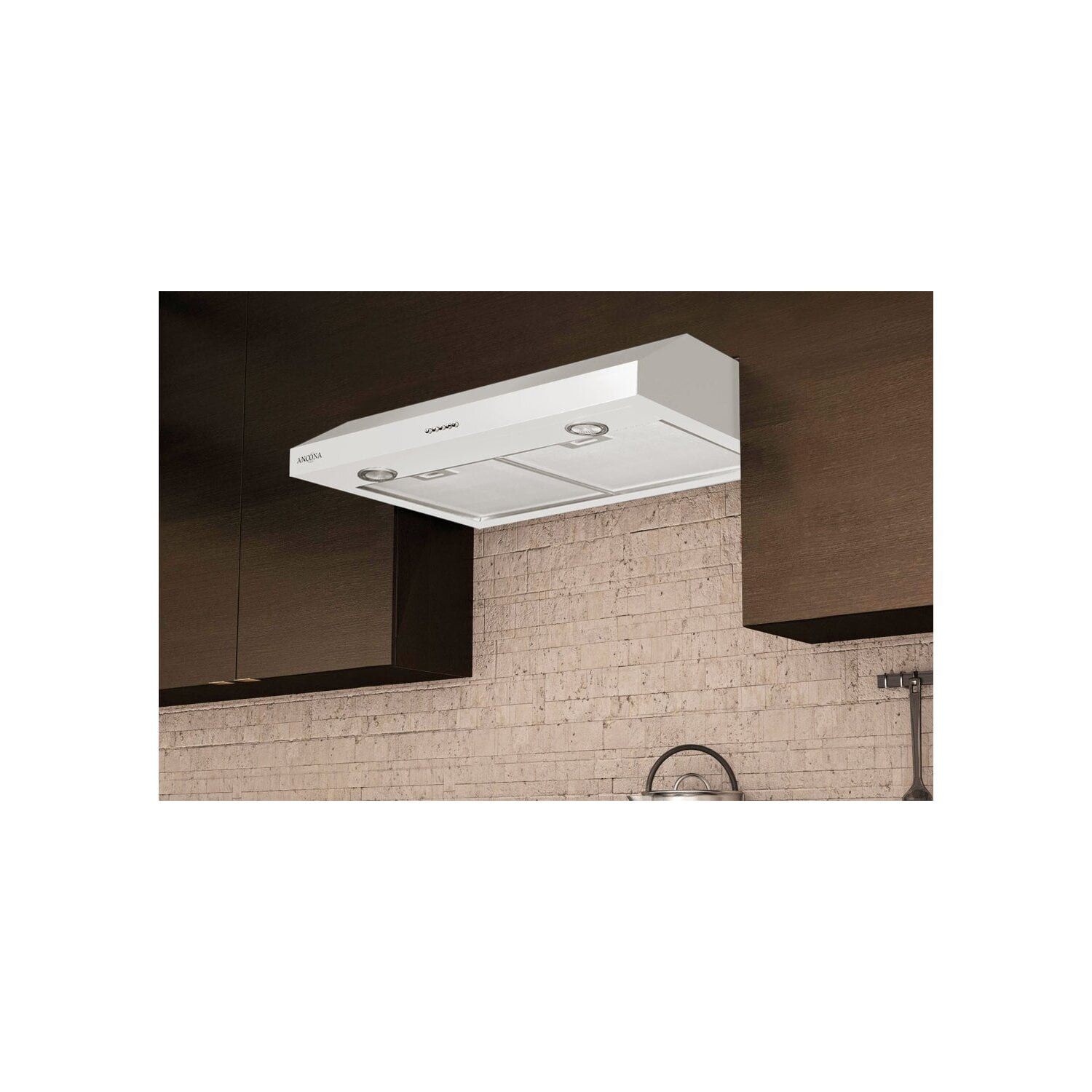 Buy Ancona Slim Plus 30 30 in. Range Hood in White Online