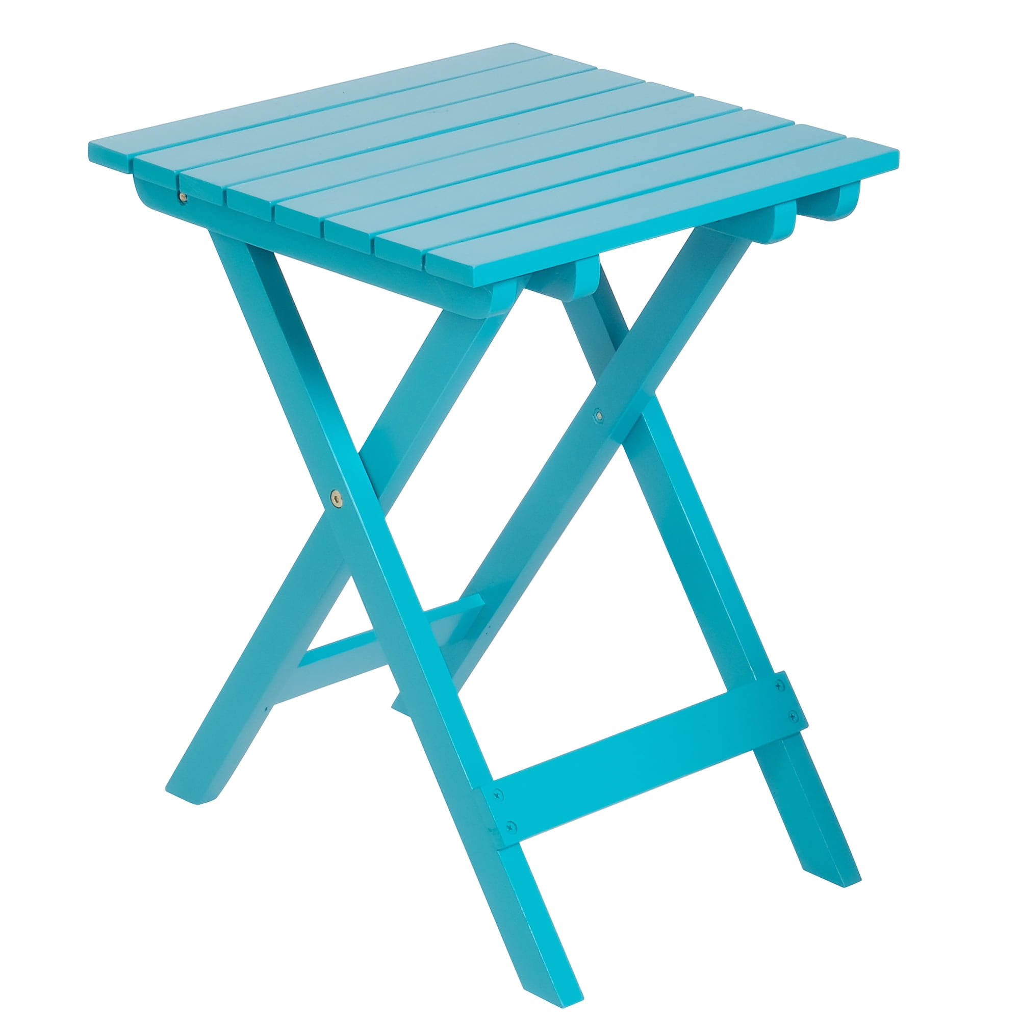 Folding Wooden Square Side Table,AllWeather and FadeResistant