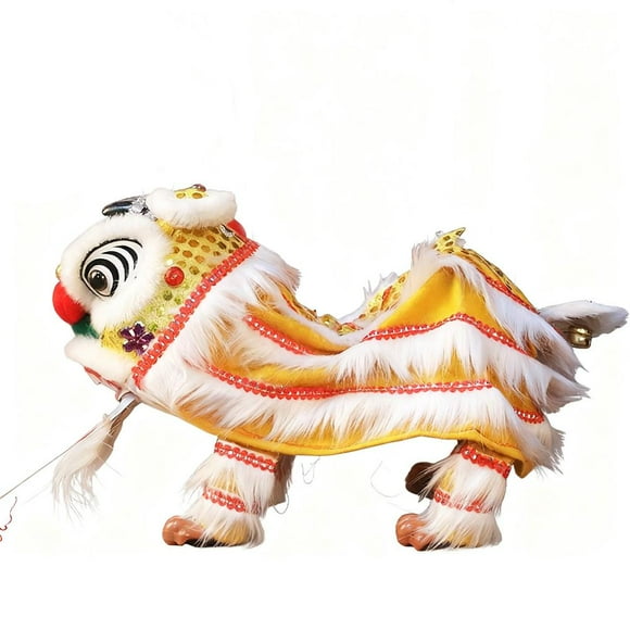 Marionnette Lion, Marionnette à Main Danse du Lion, Marionnettes Marionnette Traditionnelles Chinoises avec Tige pour Réunions Culturelles