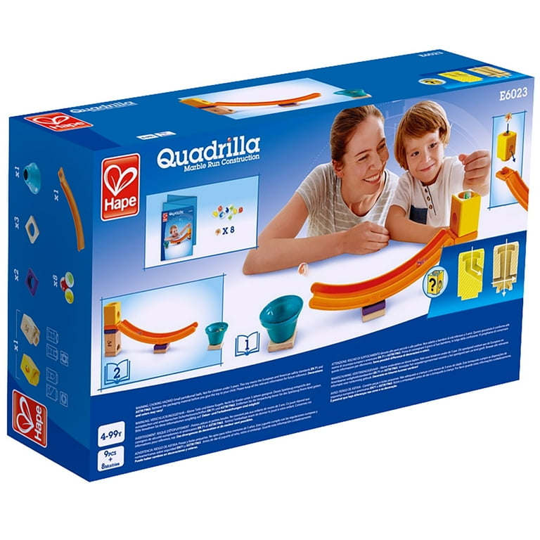 Hape: Quadrilla: Mega Skatepark - Wooden Toy Accessory, 8 Blocks, 8 Marbles, 1 Bell, 1 Jumper, Ramp For Use With Quadrilla Marbel Runs, Kids Ages 4+ Hape: Quadrilla: Mega Skatepark - Wooden Toy Accessory, 8 Blocks, 8 Marbles, 1 Bell, 1 Jumper, Ramp For Use With Quadrilla Marbel Runs, Kids Ages 4+