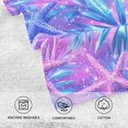 thumbnail image 5 of Yayeee 100% Cotton Hand Towels for Bathroom 16" x 28" Soft Absorbent Kitchen Towel, Purple Starfish Pattern, 5 of 7
