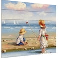thumbnail image 2 of Trademark Fine Art at The Beach III by Rio, Wood Slats 18x22, Multi-Color, 2 of 8